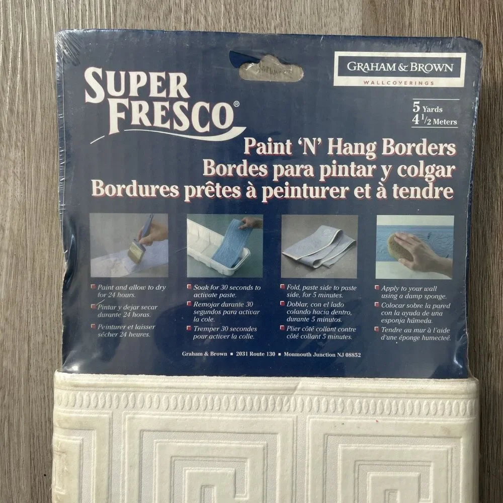 Super Fresco Paint N Hang Border Graham & Brown Art Deco GREEK KEY 4.6